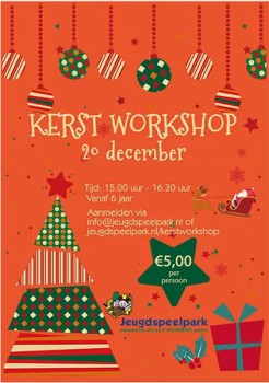 Kerstworkshop op het Jeugdspeelpark (6+) GEANNULEERD