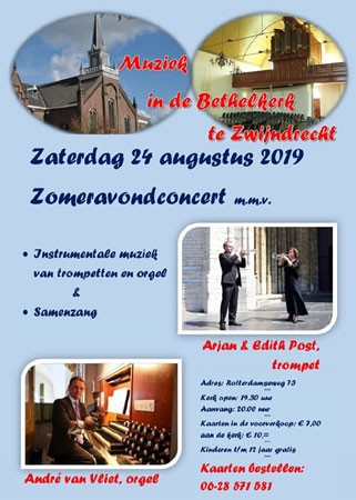 Zomeravondconcert in de Bethelkerk 