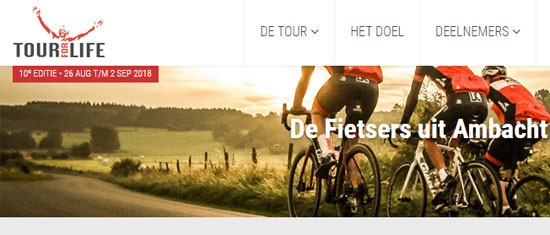 De Fietsers uit Ambacht doen de 'Tour for Life' 