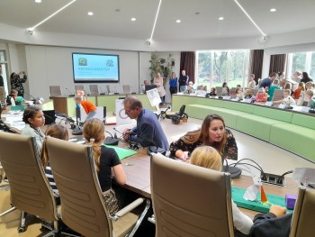 Album afbeelding 2: De klimaatburgemeester samen Lafleur