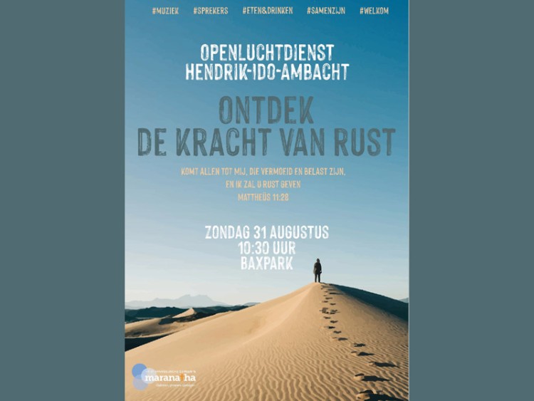 Openluchtdienst in Baxpark: “Ontdek de kracht van rust”
