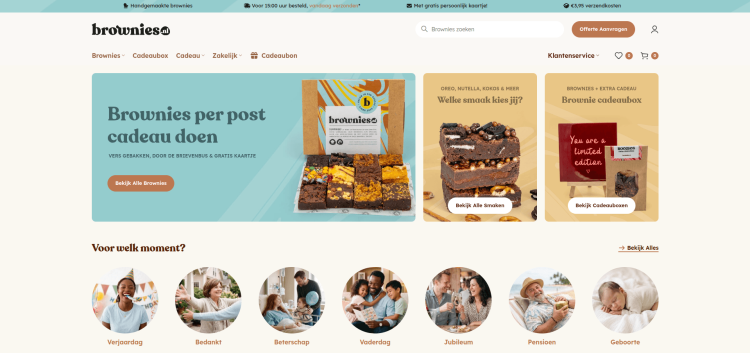 Brownies.nl speelt in op groeiende vraag naar brownies per post
