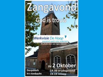 Zangavond 'God is trouw'