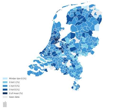 Gemiddelde WOZ-waarde van woningen in Ambacht steeg met 2,8% ten opzichte van vorig jaar