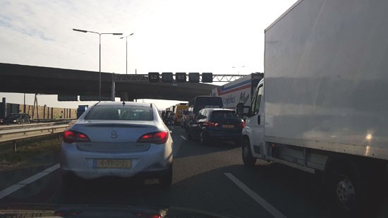 Rond 08.00 uur grote files in omgeving Noordtunnel