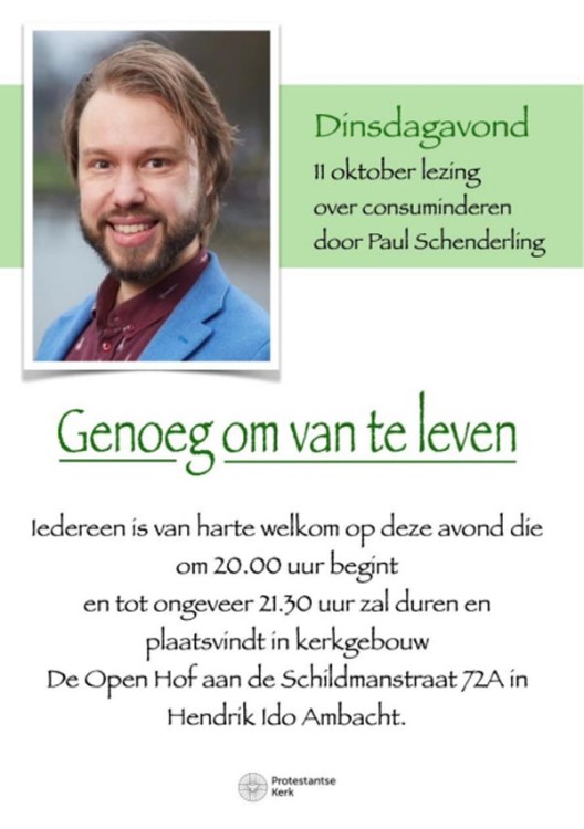 Lezing over consuminderen