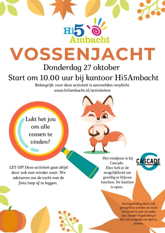 Vakantietopper 'Vossenjacht' (groep 1 t/m 8)